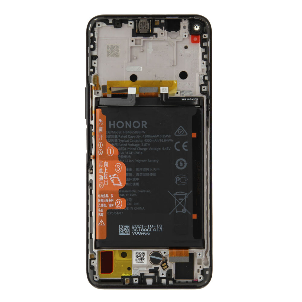 Módulo Pantalla Huawei Display incl. battery (Original) - Black, Honor 50 Lite Original Service Pack