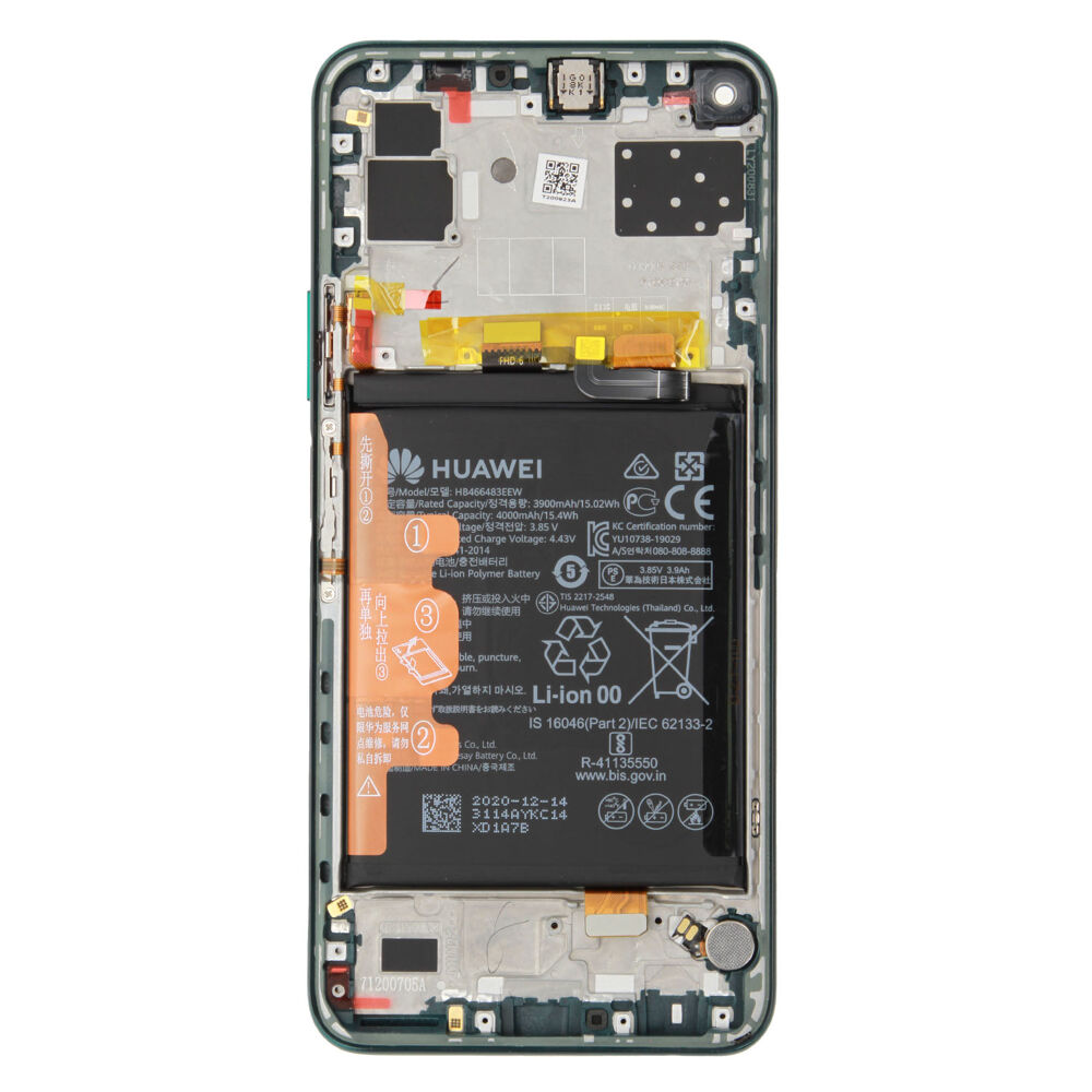 Módulo Pantalla Display incl. frame (Original) - Green, Honor 30S Original Service Pack