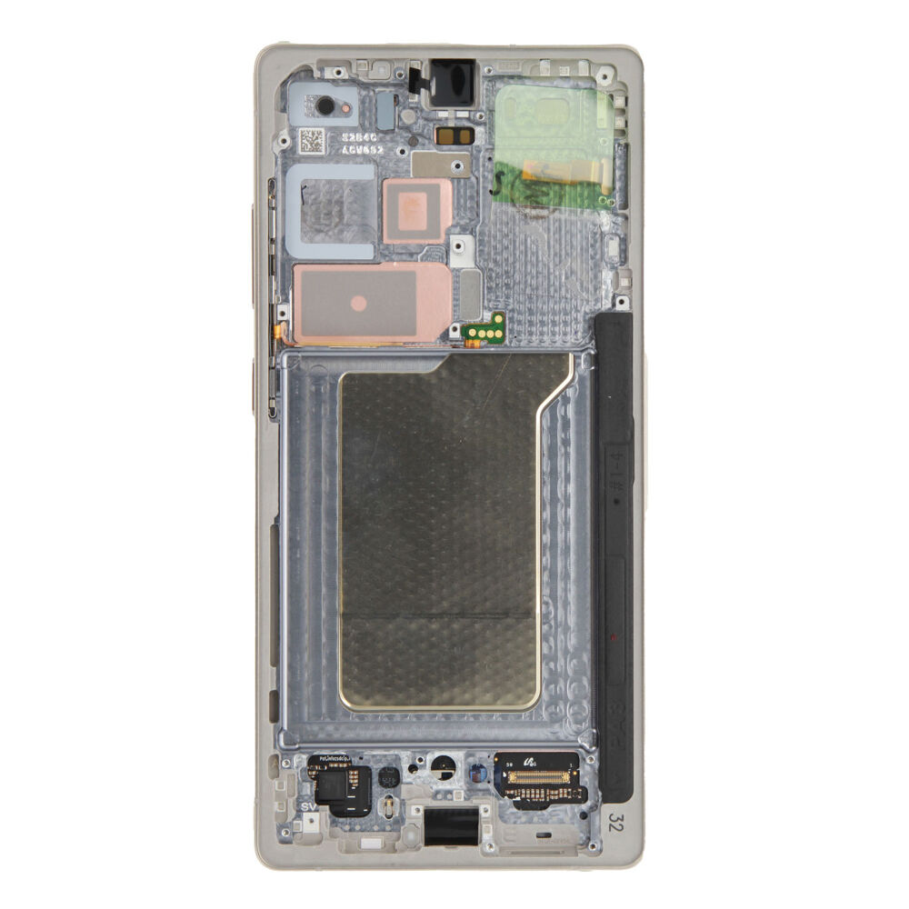 Módulo Pantalla Display incl. pre-assembled frame - Titanium Silver, Samsung Galaxy S25 Ultra; SM-S938 Original Service Pack GH82-36387A