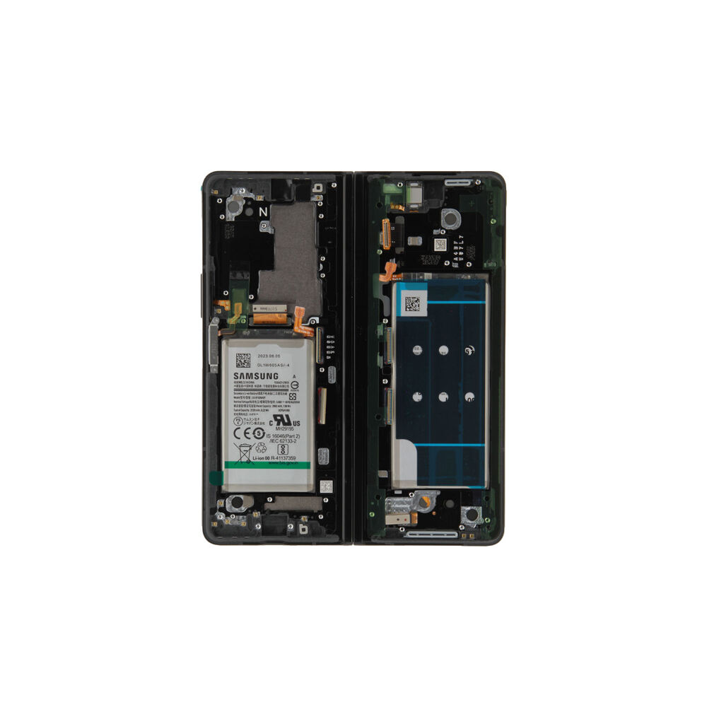 Módulo Pantalla Display inner incl. battery (Original) - Phantom Black, Samsung Galaxy Z Fold3 (5G); SM-F926 Original Service Pack GH82-26234A