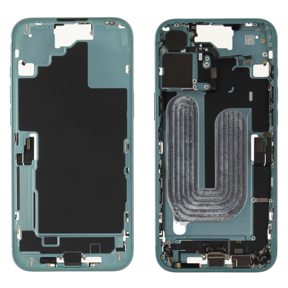 Middle Frame incl. battery (Original) - Green, Apple iPhone 16 Plus