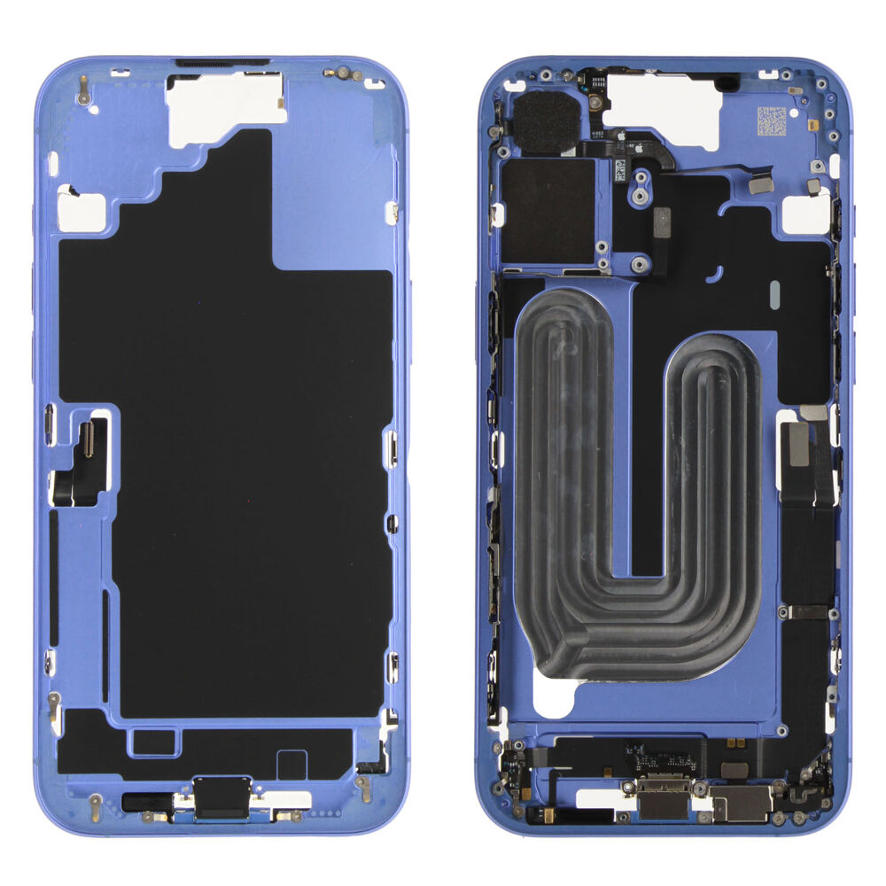 Middle Frame incl. battery (Original) - Blue, Apple iPhone 16 Plus