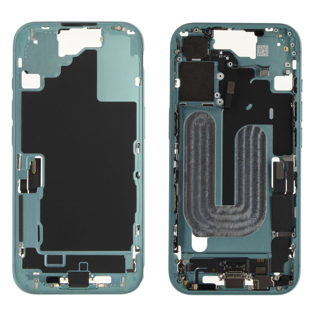 Middle Frame incl. battery (Original) - Green, Apple iPhone 16