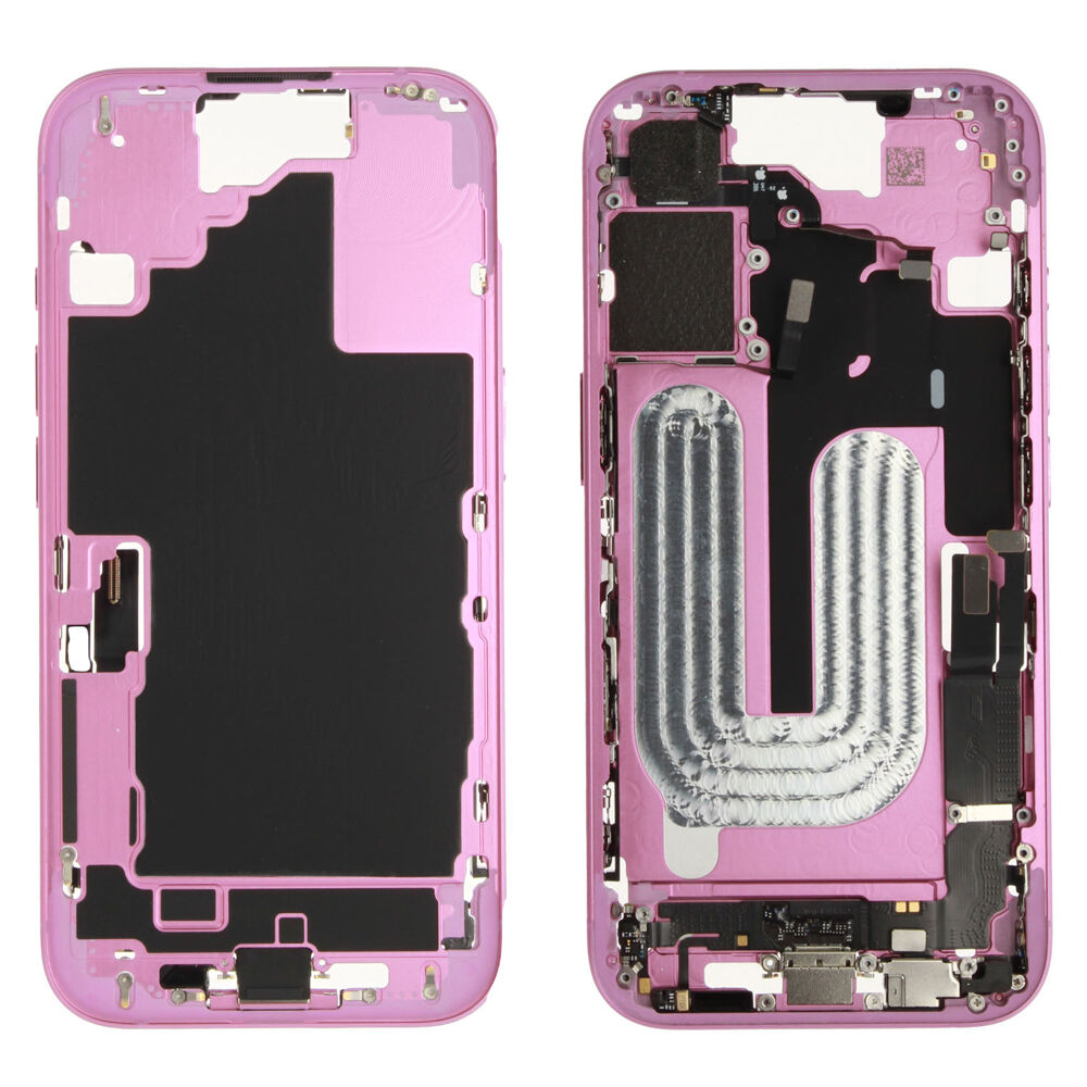 Middle Frame incl. battery (Original) - Pink, Apple iPhone 16