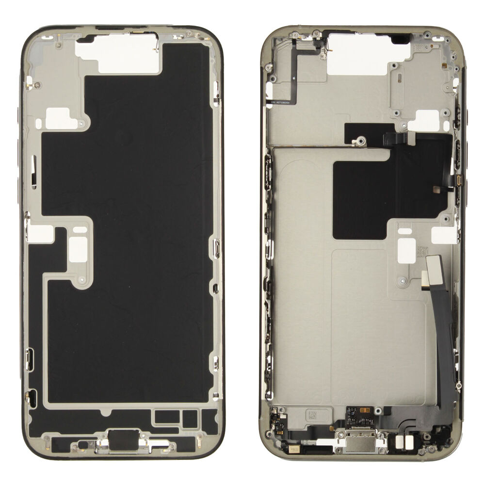 Middle Frame incl. battery (Original) - White Titanium, Apple iPhone 16 Pro Max