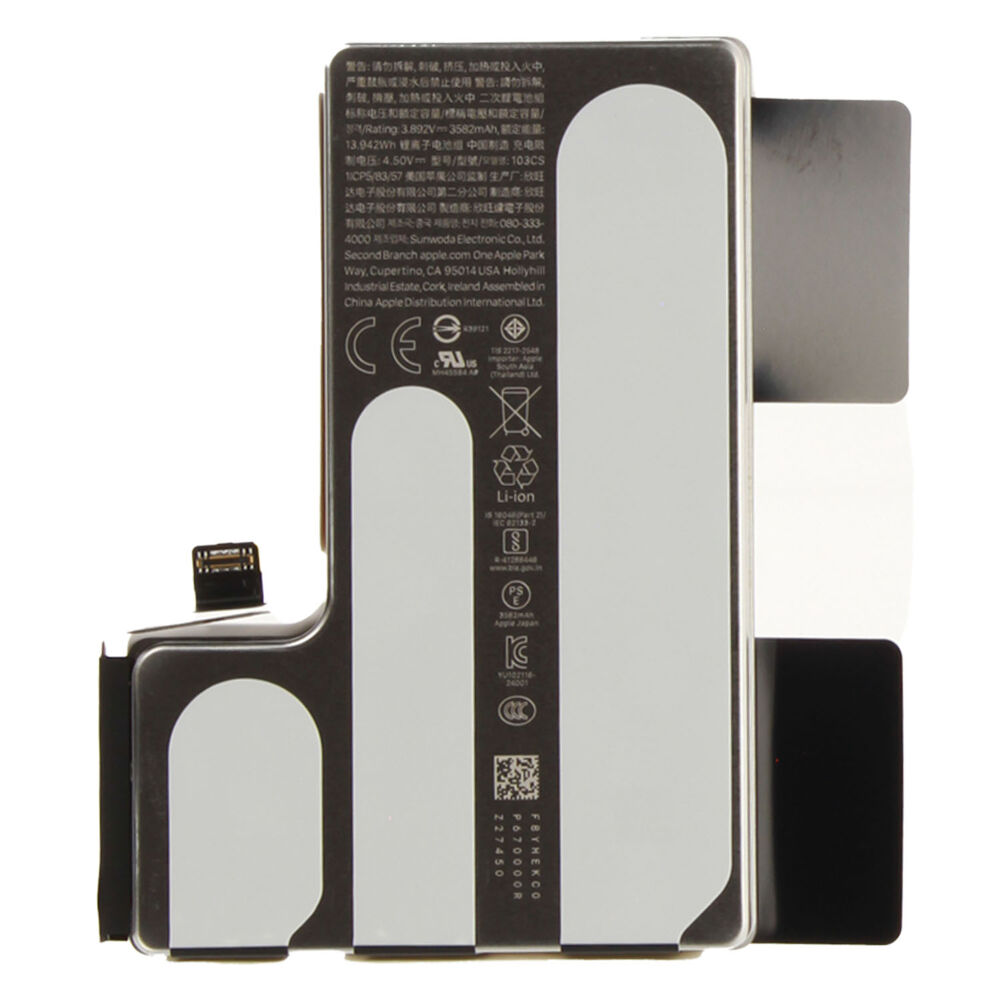 Middle Frame incl. battery (Original) - Natural Titanium, Apple iPhone 16 Pro