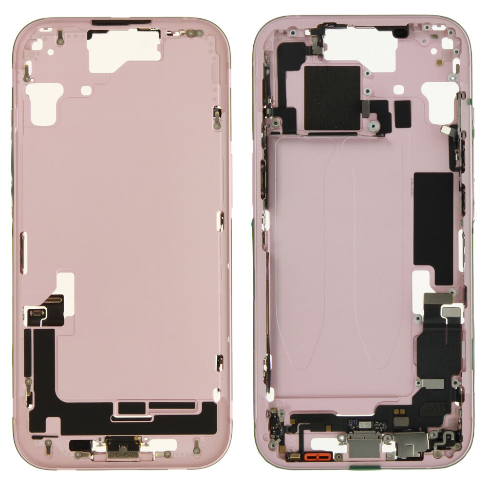 Middle Frame incl. battery (Original) - Pink, Apple iPhone 15