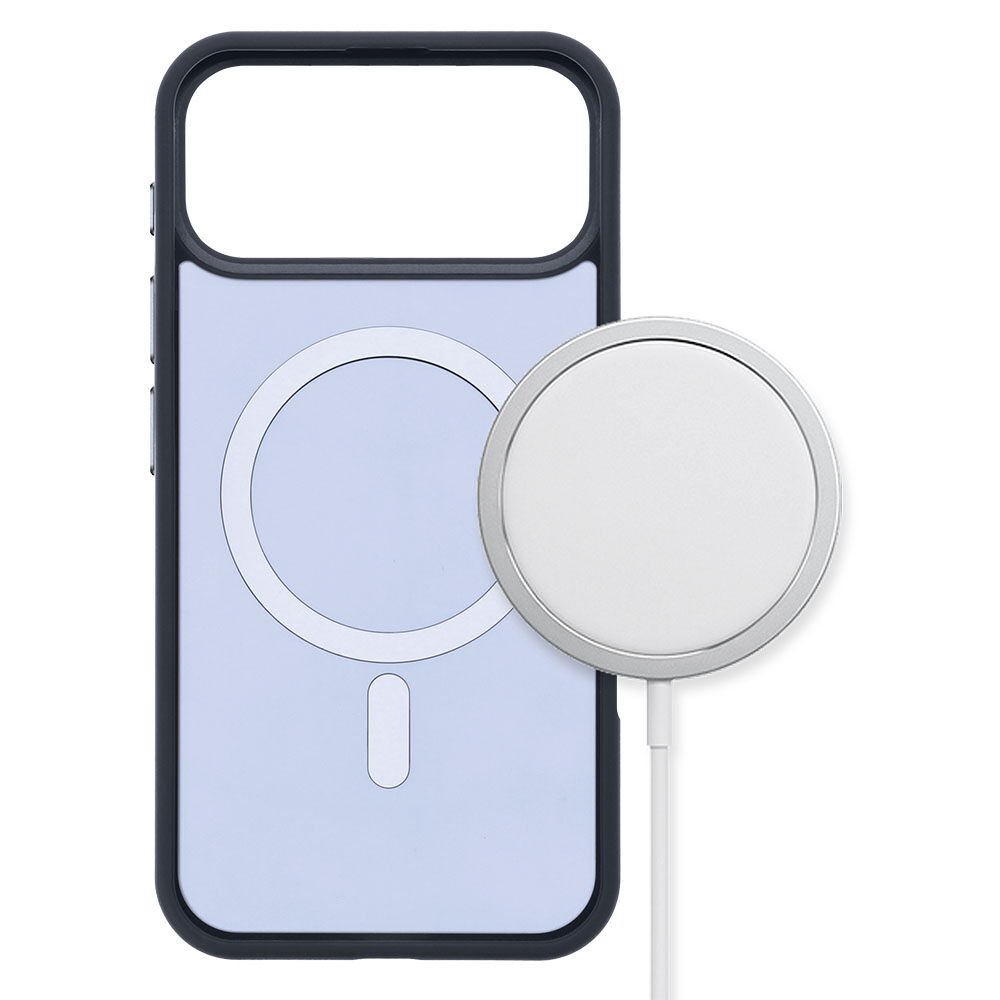 Soft Grip Case - Dark Blue, Promiz, for iPhone 17