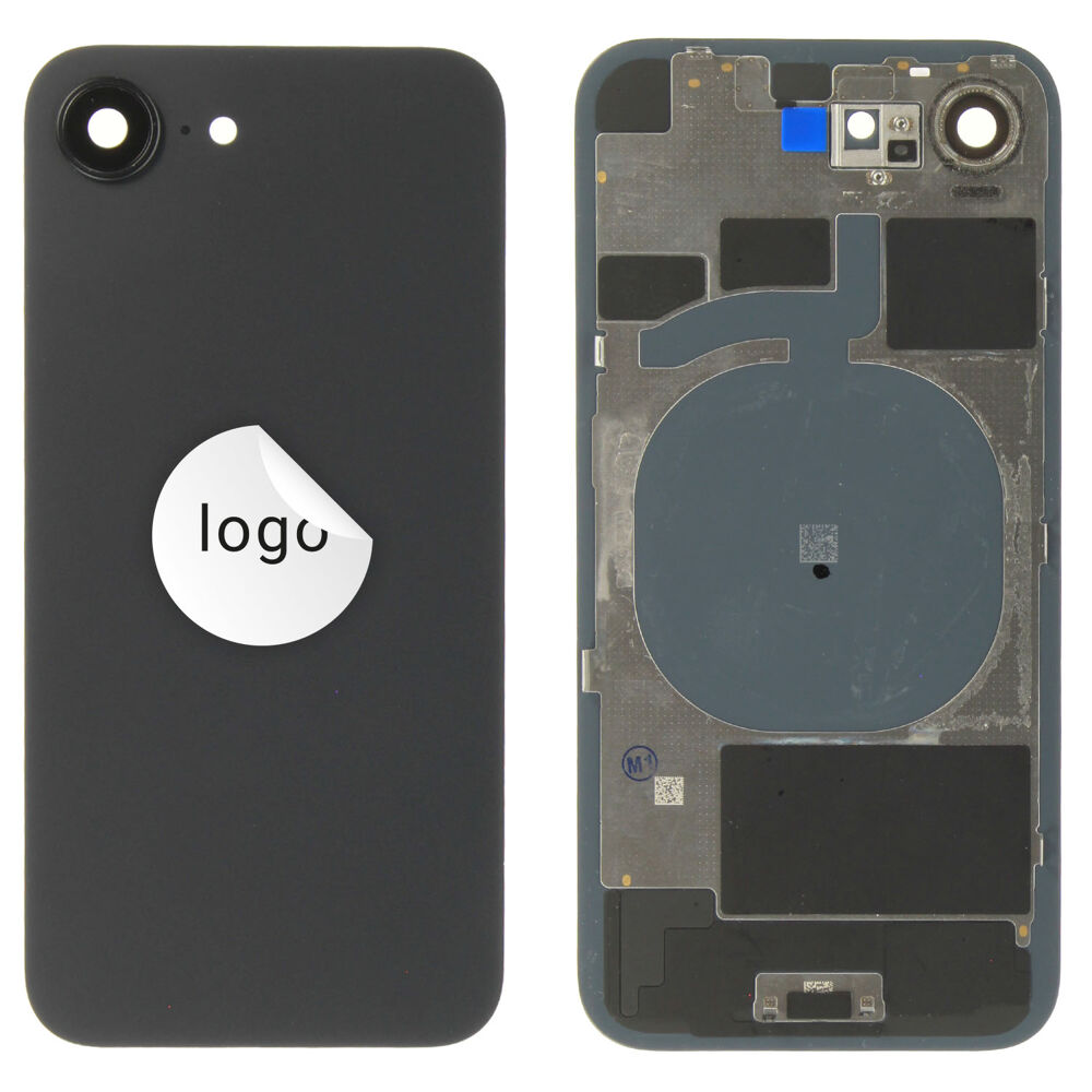 Rear Cover (Pulled A) excl. small parts - Black, For iPhone 16e