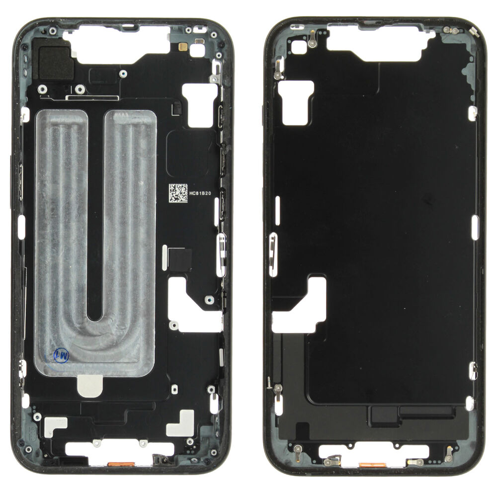 Rear Cover (Pulled A) excl. small parts - Black, For iPhone 16e