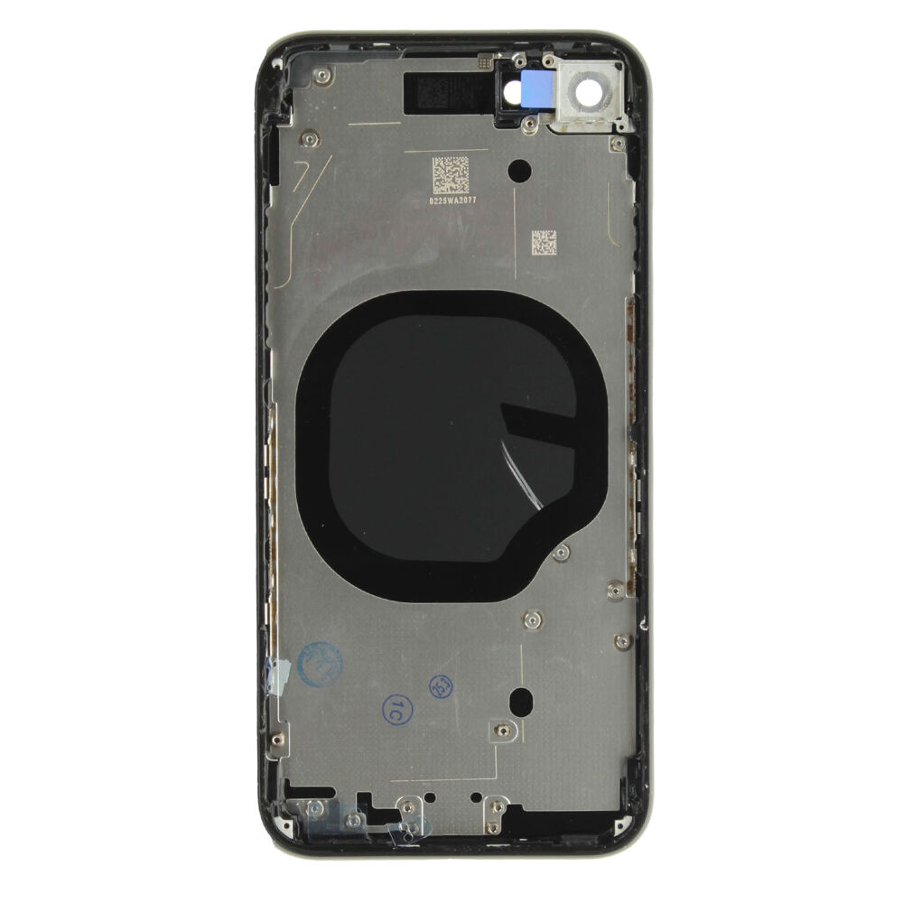 Rear Cover (Factory std.) - Black, For iPhone SE (2020)
