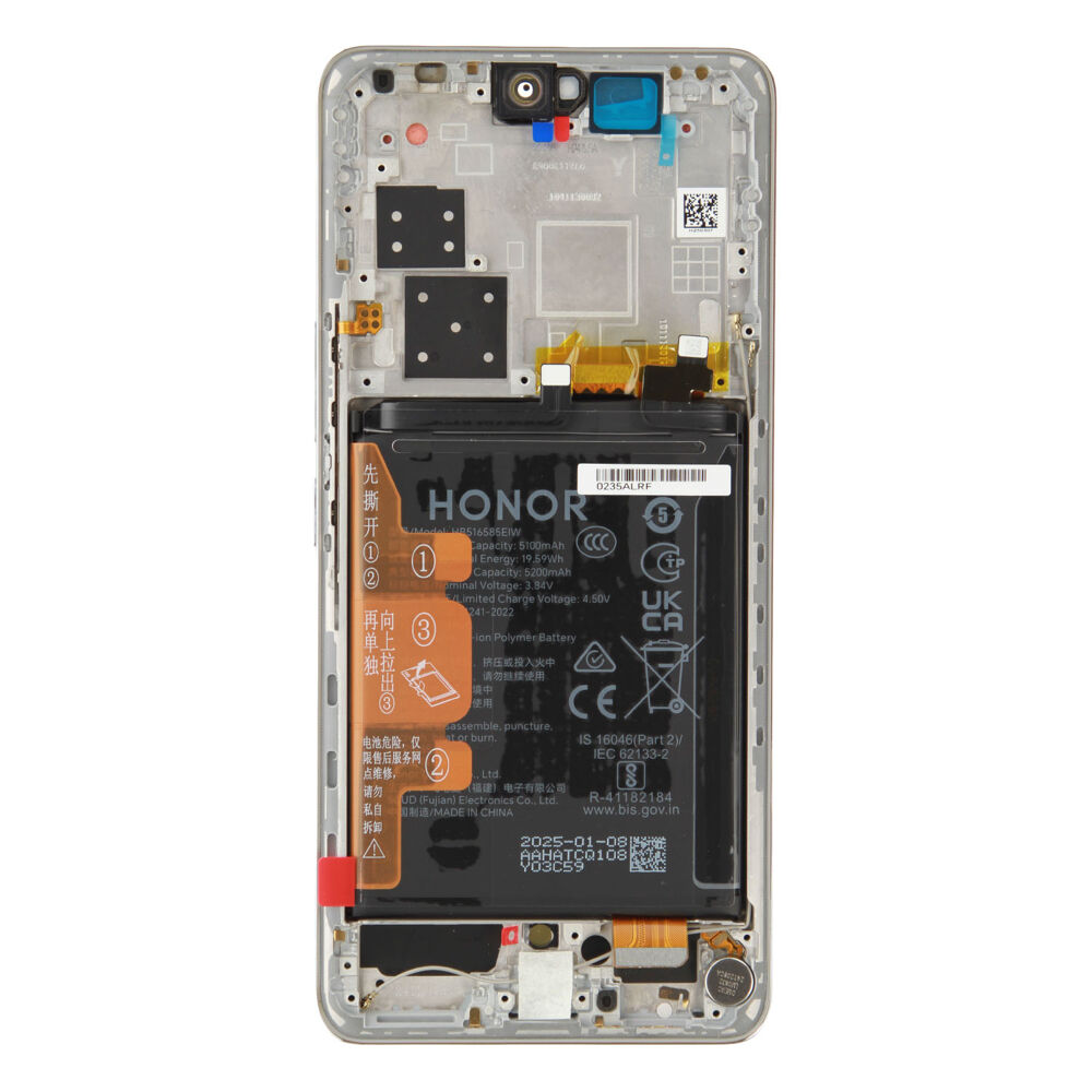 Módulo Pantalla Display incl. frame (Original) - White, Honor 200 Pro Original Service Pack