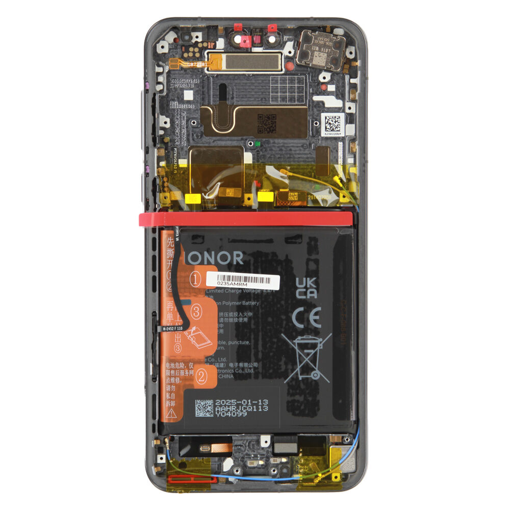 Módulo Pantalla Display incl. frame (Original) - Black, Honor Magic7 Pro Original Service Pack