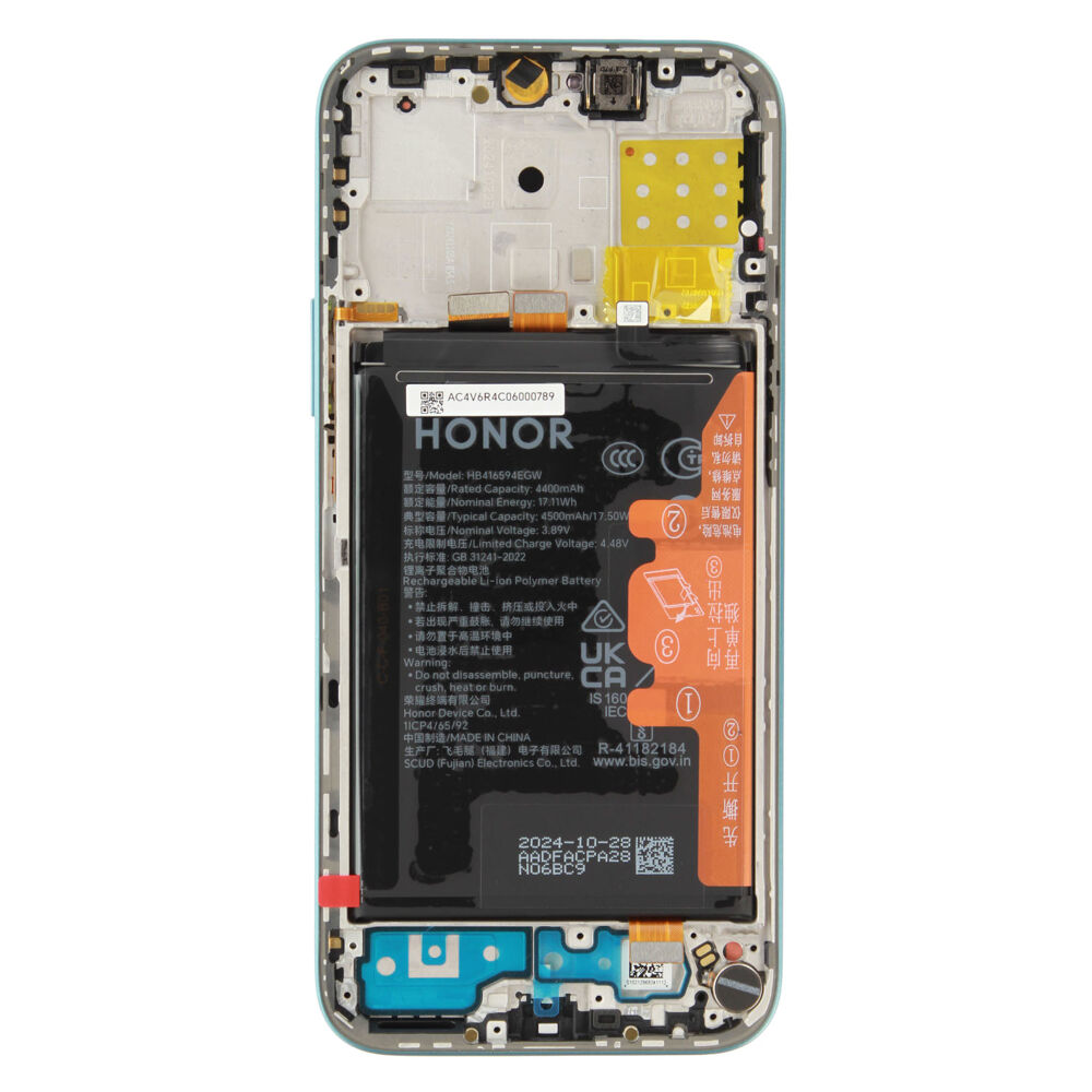 Módulo Pantalla Display incl. frame (Original) - Cyan, Honor 200 Lite Original Service Pack