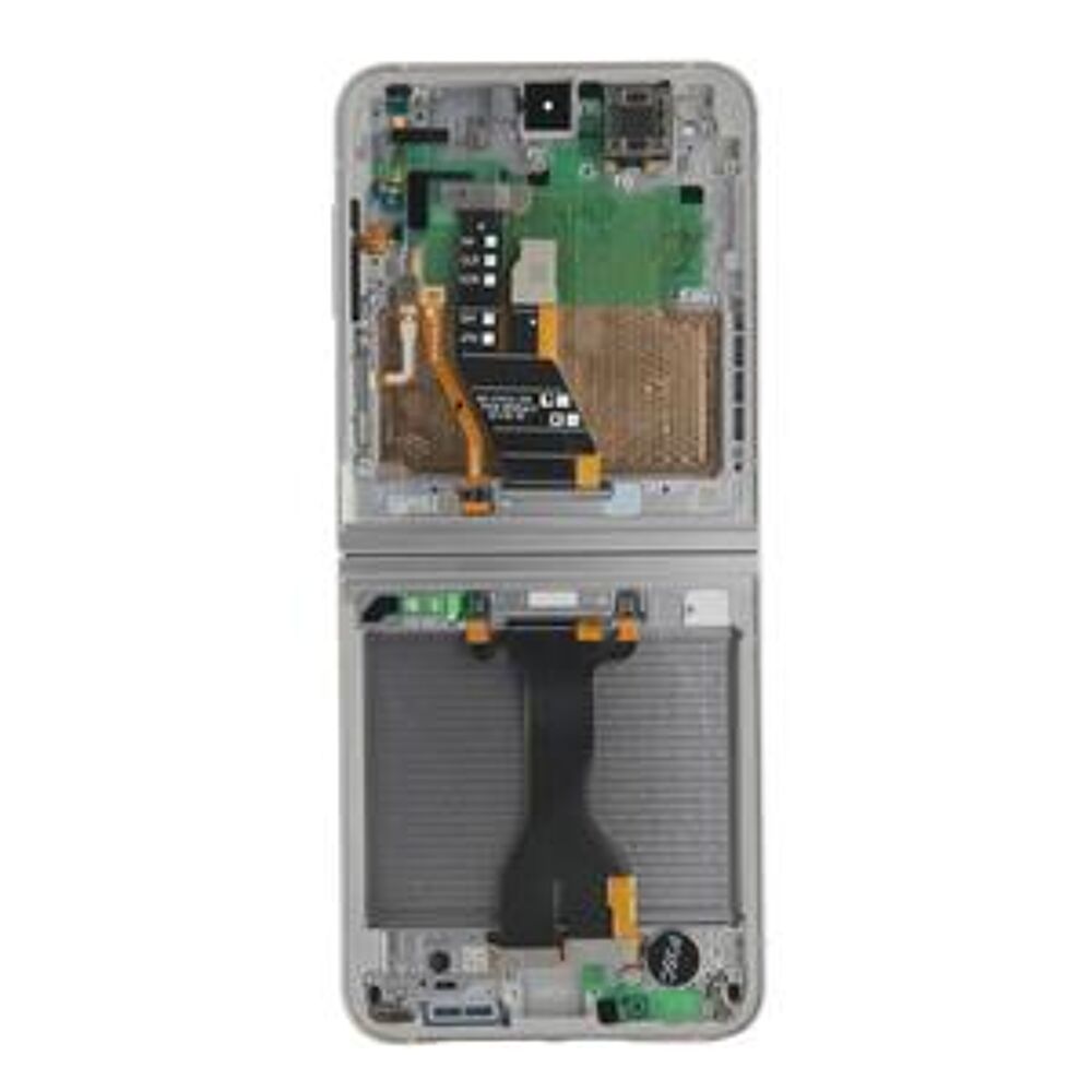 Módulo Pantalla Display incl. pre-assembled frame - Silver, Samsung Galaxy Z Flip6; SM-F741B Original Service Pack GH82-35014A