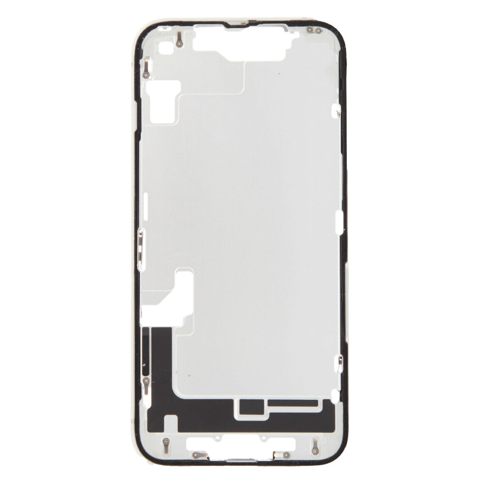 Middle Frame (Pulled A) excl. small parts - White, For iPhone 16e