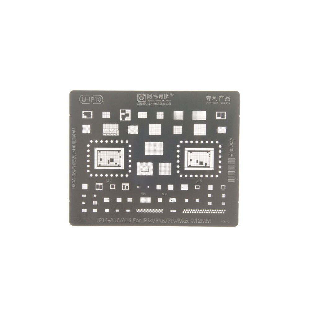 Amaoe High quality Chip BGA Reballing Stencil iPhone 14 series