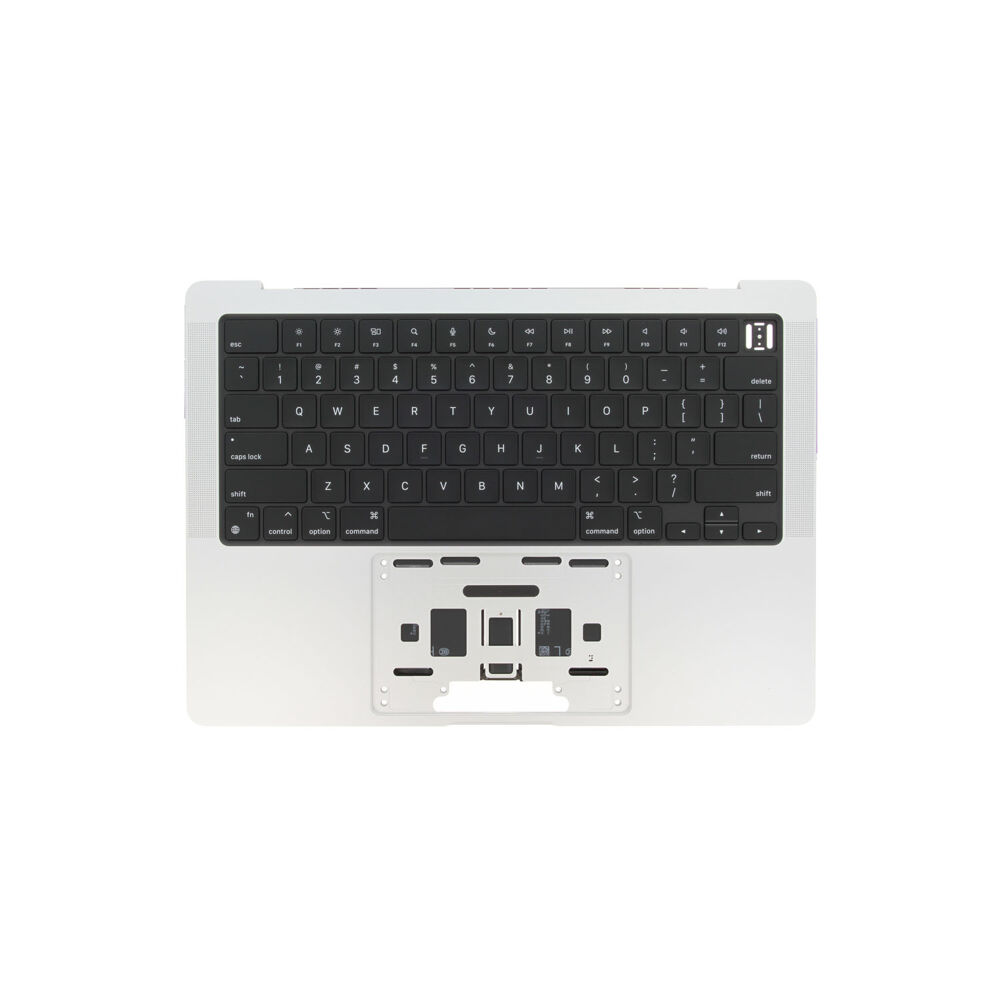 Top Case with Keyboard ANSI US incl. Battery (Original) - Silver, Apple MacBook Pro 14 (M4 Pro) (2024)