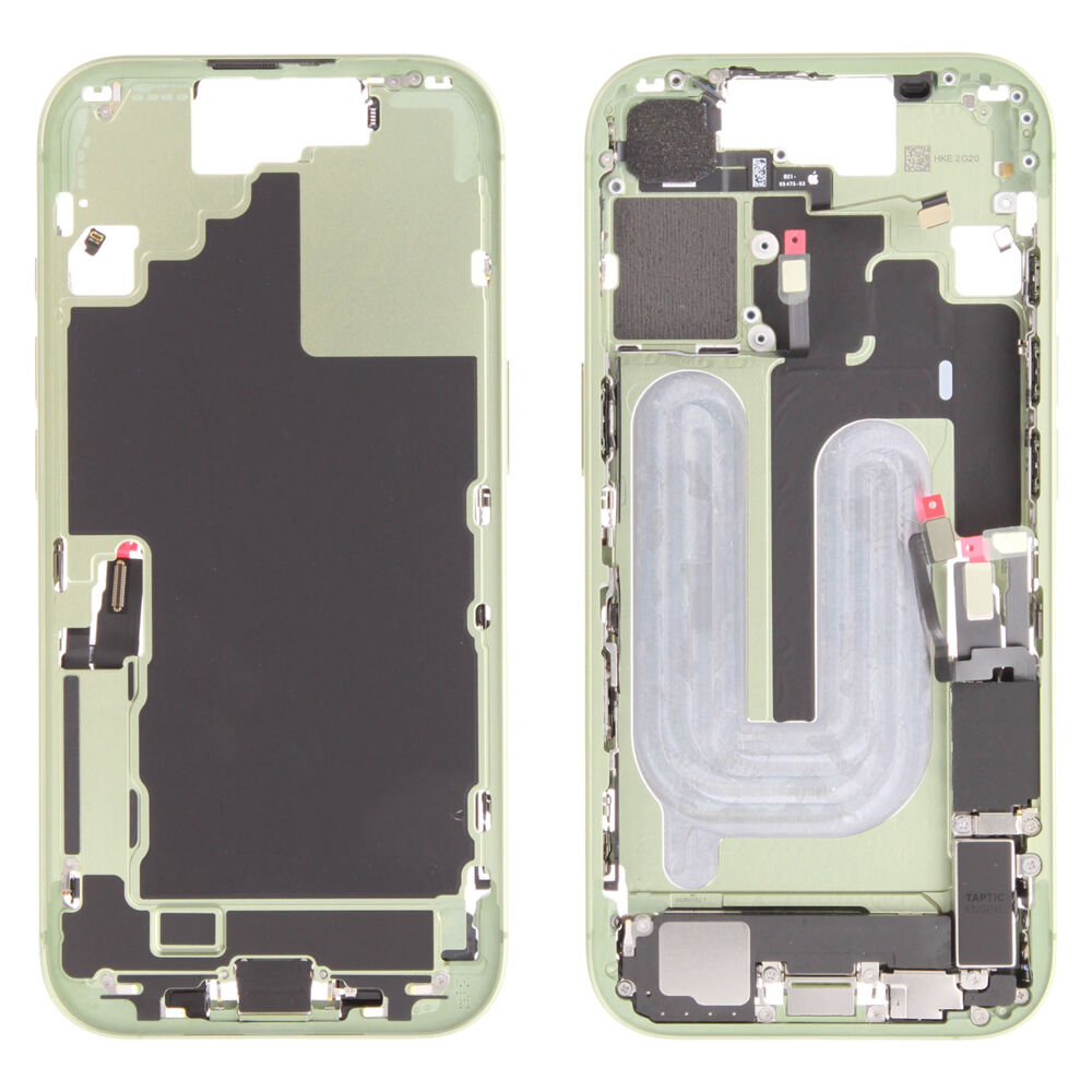 Middle Frame incl. battery (Original) - Light Green, Apple iPhone 17