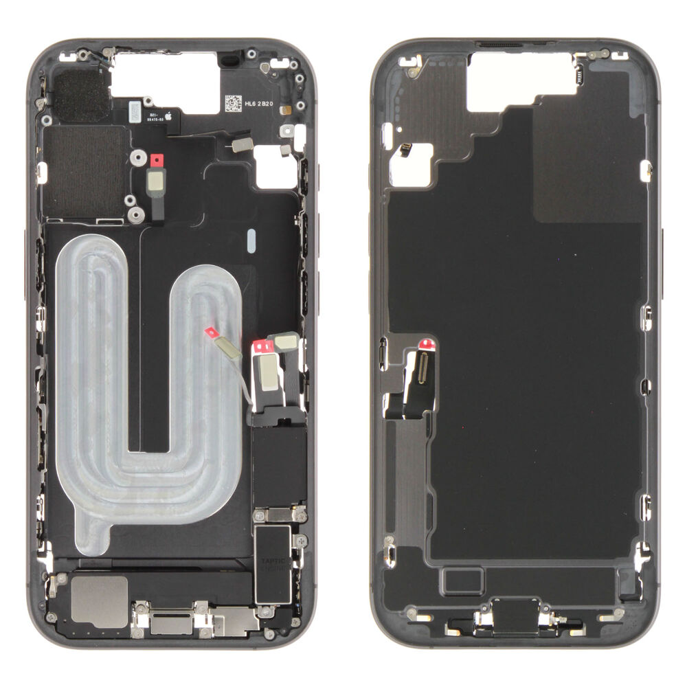 Middle Frame incl. battery (Original) - Black, Apple iPhone 17