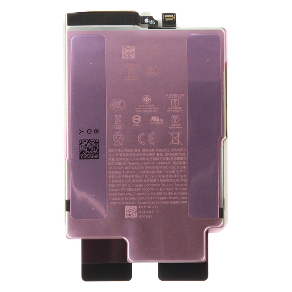 Middle Frame incl. battery (Original) - Black, Apple iPhone Air