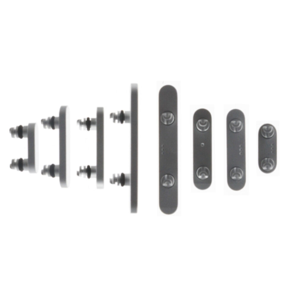 Keyset + Simcard Tray (Pulled) - Silver, For iPhone 17 Pro