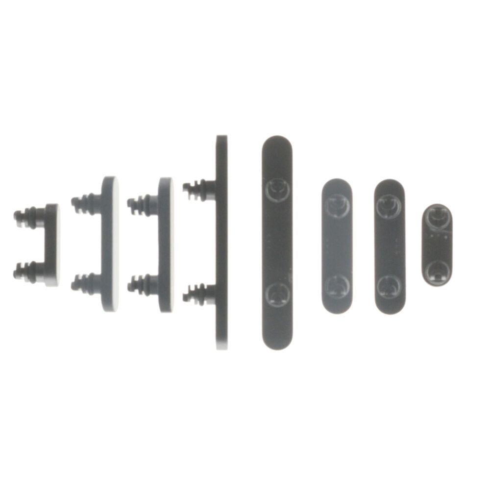 Keyset + Simcard Tray (Pulled) - Black, For iPhone 17
