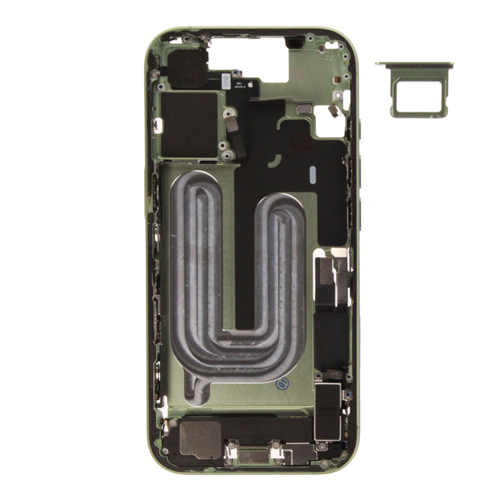 Middle Frame (Pulled A) incl. small parts - Green, For iPhone 17