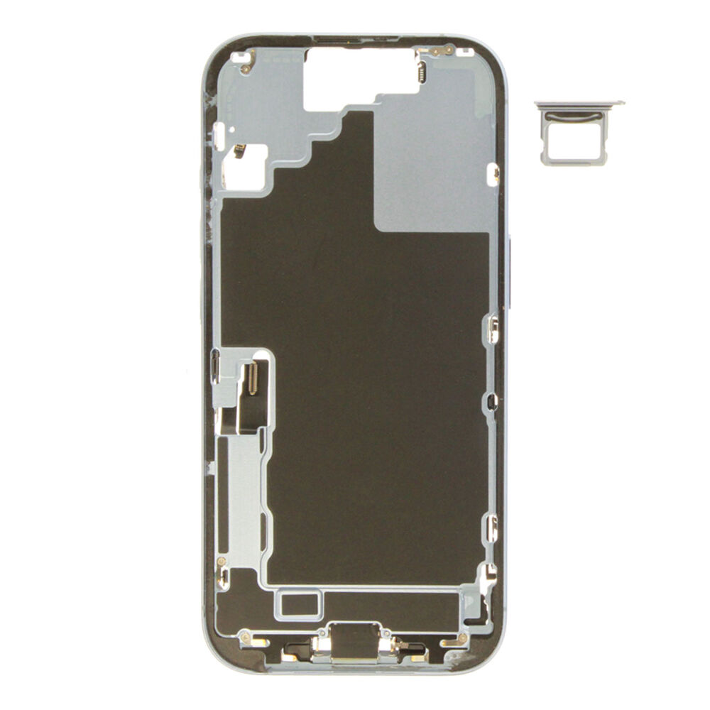 Middle Frame (Pulled B) incl. small parts - Blue, For iPhone 17