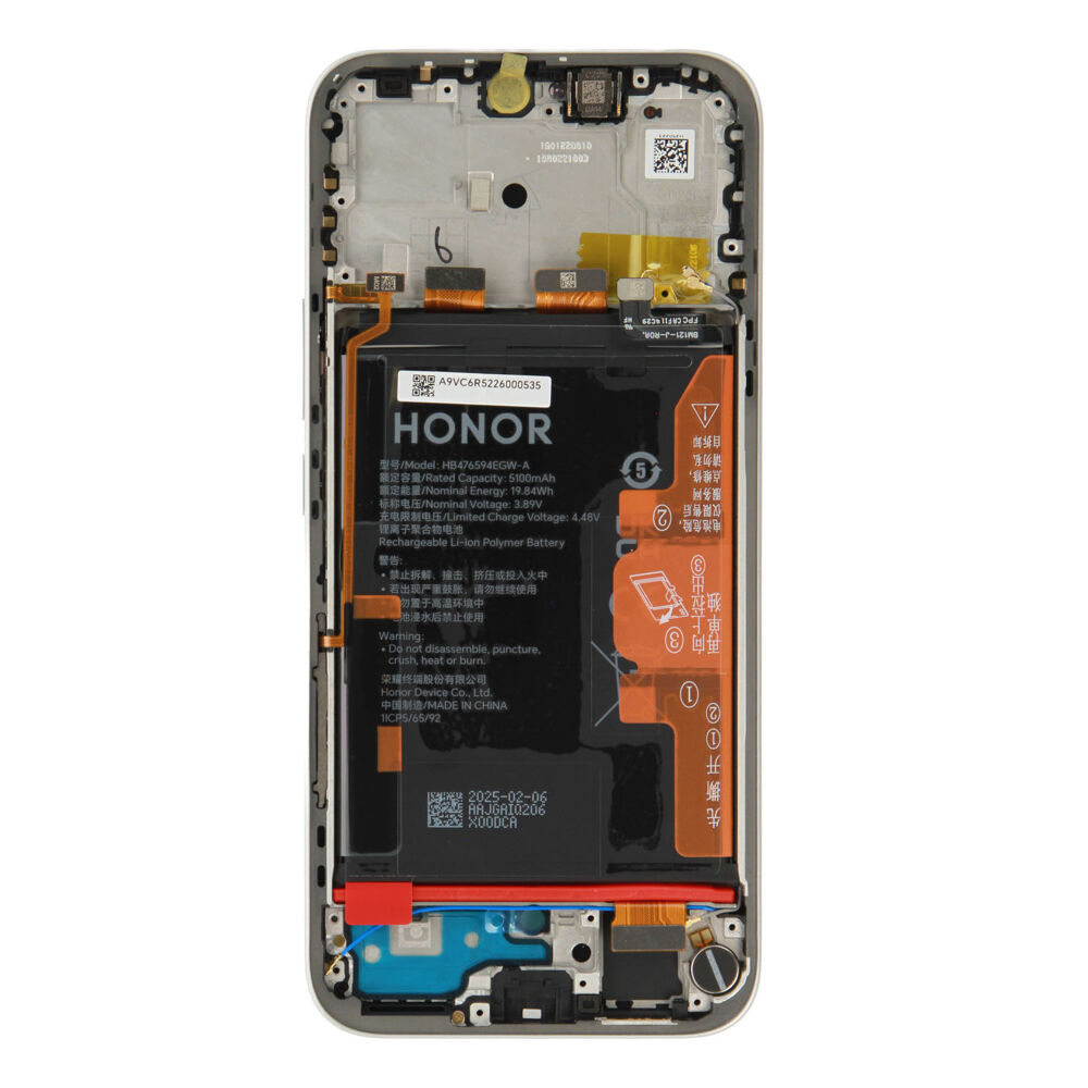 Módulo Pantalla Display incl. frame (Original) - Grey, Honor 400 Lite Original Service Pack