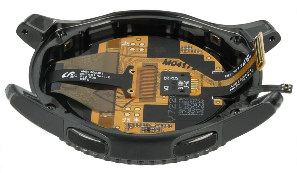 Módulo Pantalla Display (Original) - Grey, Samsung Galaxy Gear S3 Frontier; SM-R760 Original Service Pack GH97-19658A