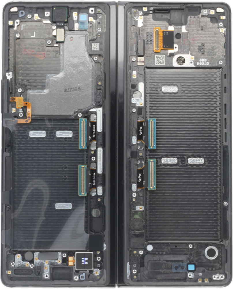 Módulo Pantalla Display inner (Original) - Black (Gold Hinge), Samsung Galaxy Z Fold2 (5G); SM-F916 Original Service Pack GH82-24296B
