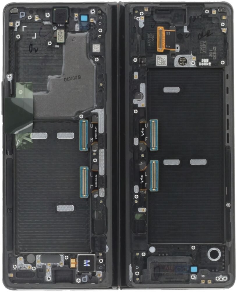 Módulo Pantalla Display inner (Original) - Black (Red Hinge), Samsung Galaxy Z Fold2 (5G); SM-F916 Original Service Pack GH82-24296C