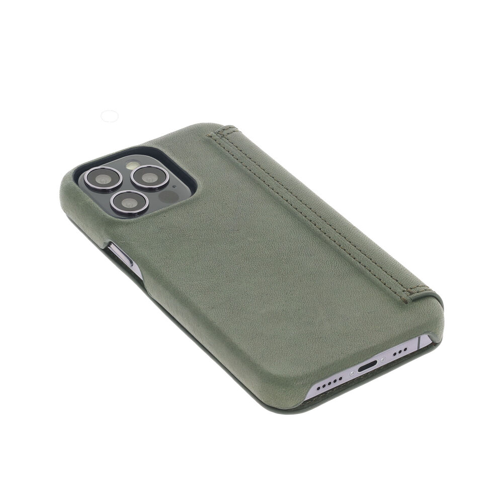 Book Case - Dark Olive, for iPhone 13 Pro