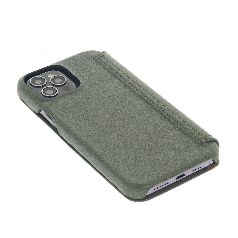 Book Case - Dark Olive, for iPhone 13 Pro Max