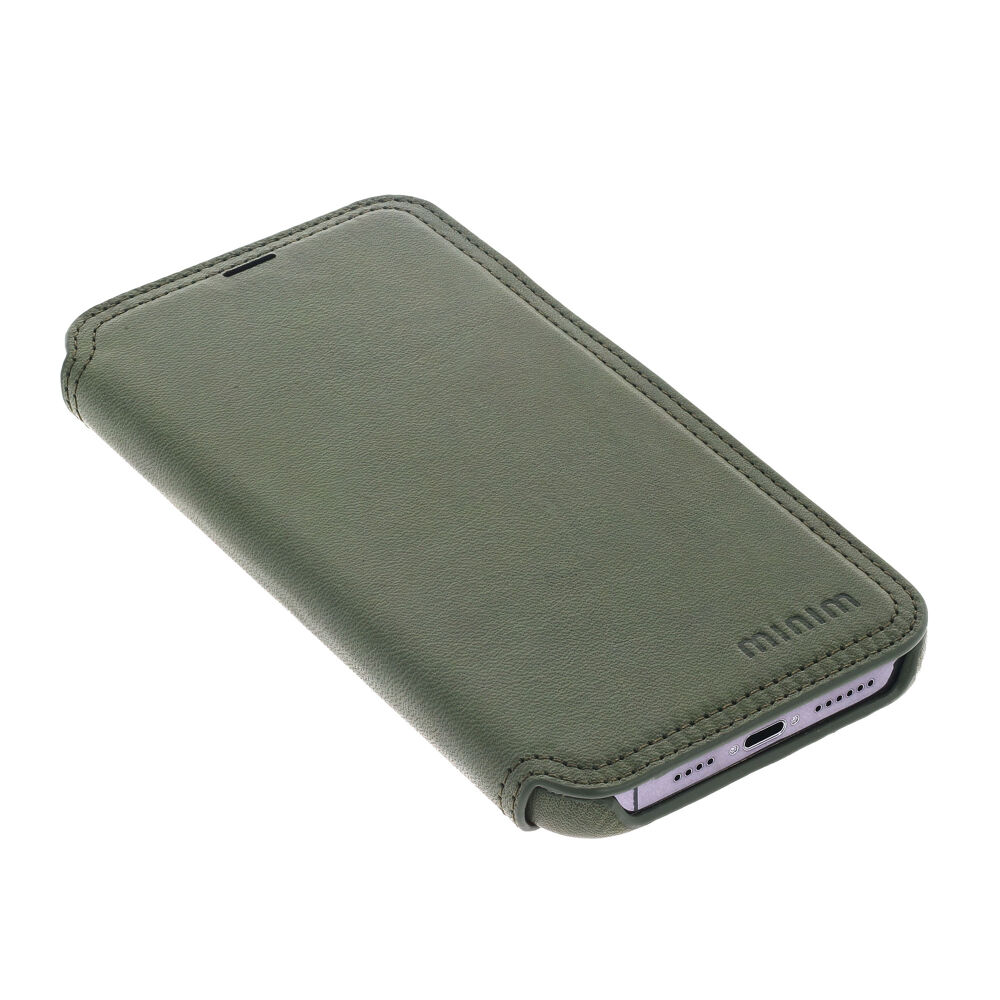 Book Case - Dark Olive, for iPhone 13 Pro Max