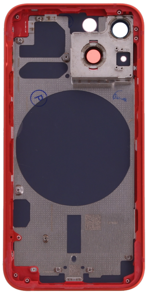 Rear Cover (excl. Logo) - Red, For iPhone 13 mini