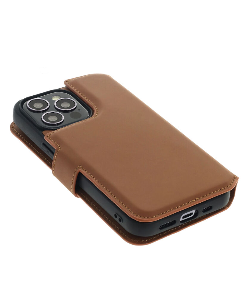 2 in 1 Wallet Case - Light Brown, for iPhone 14 Pro