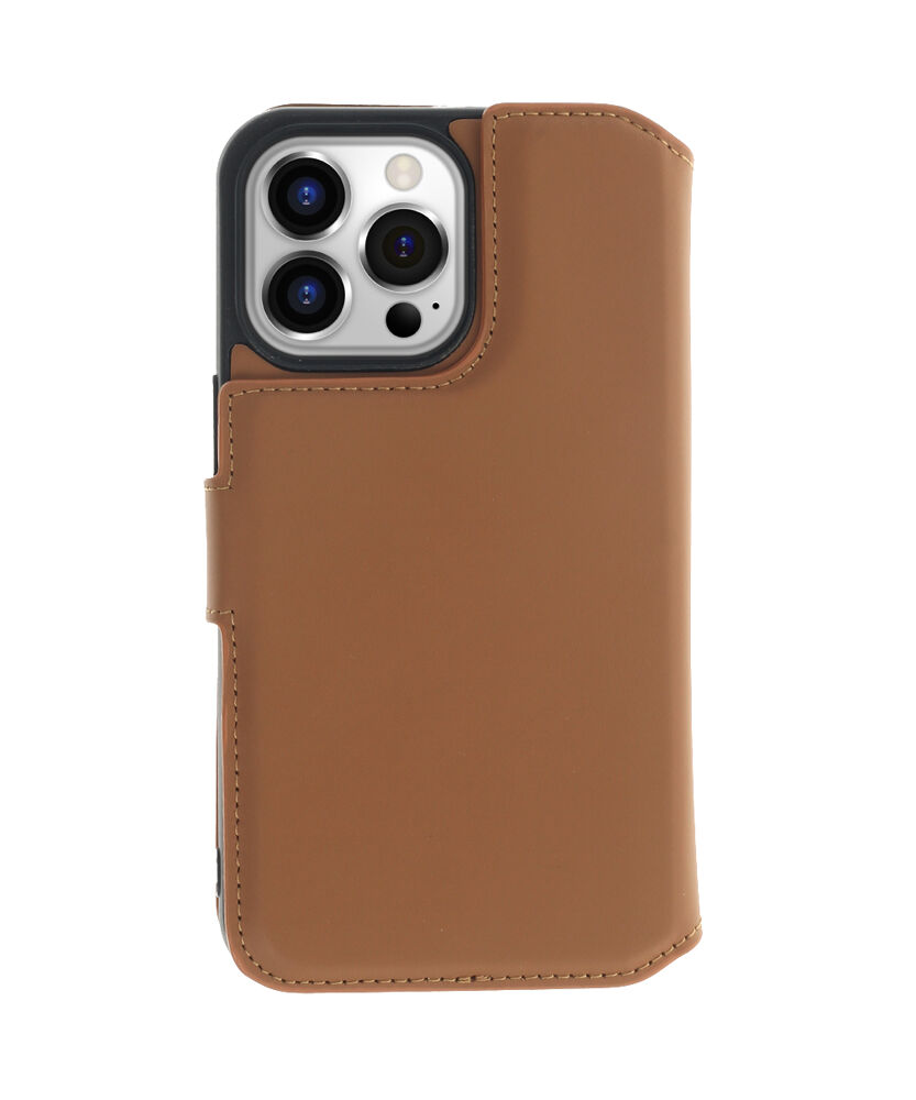 2 in 1 Wallet Case - Light Brown, for iPhone 14 Pro