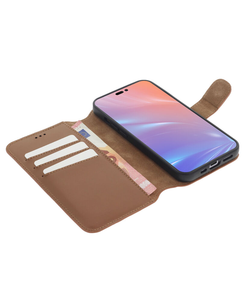 2 in 1 Wallet Case - Light Brown, for iPhone 14 Pro Max