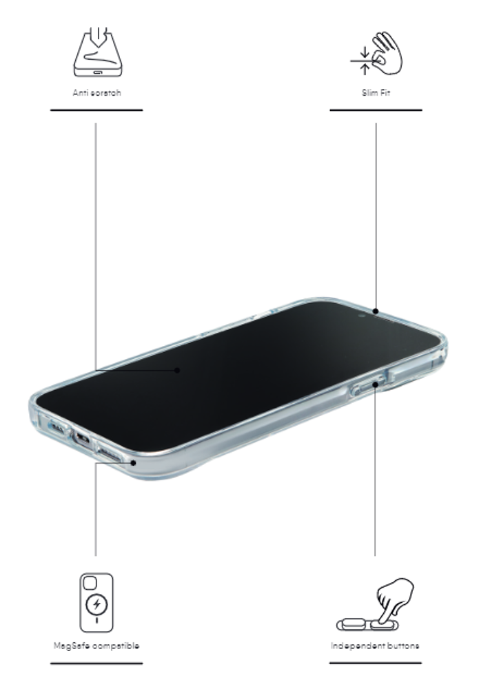 Drop Protection Case (Magsafe Compatible) - Clear, Apple iPhone 13 mini