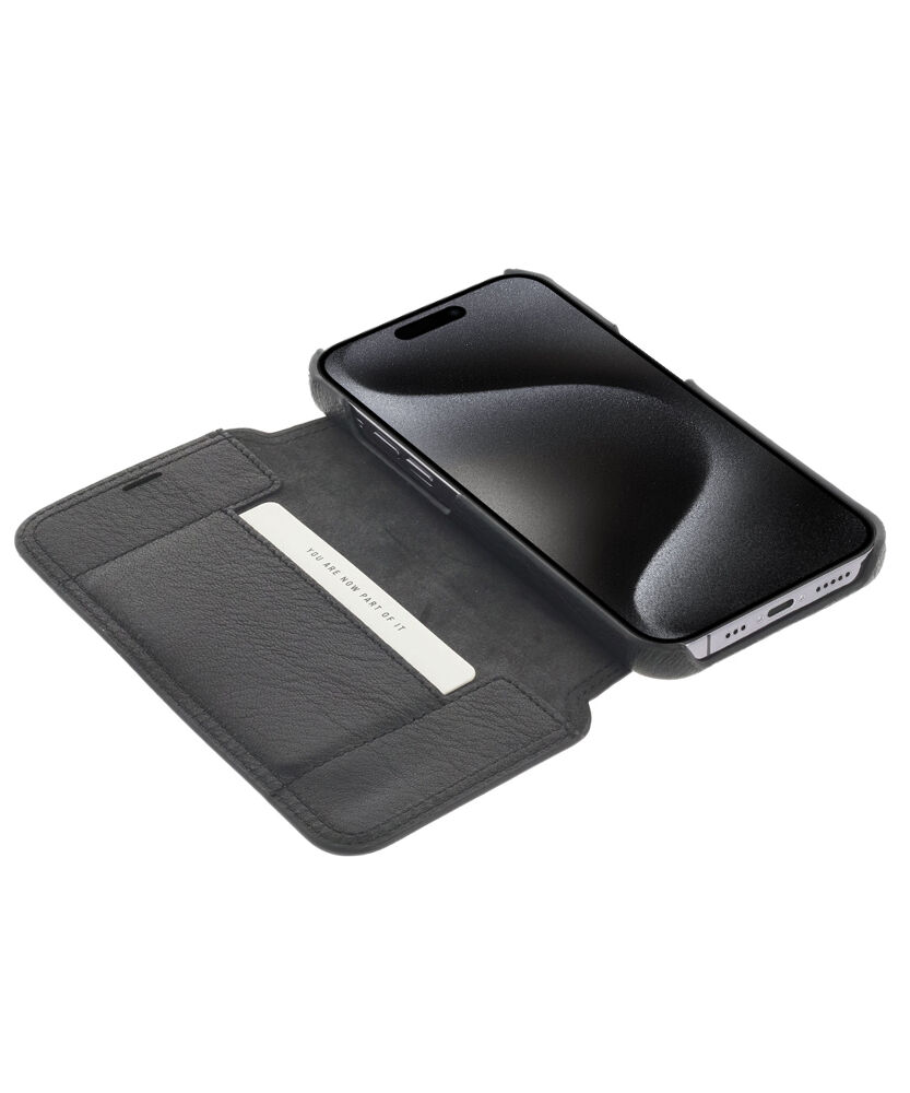 Book Case - Black, for iPhone 15 Plus
