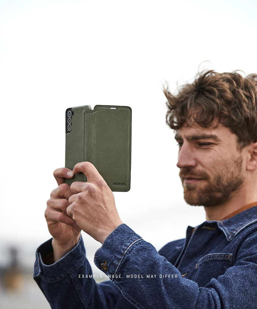 Book Case - Olive Green, for iPhone 15 Pro Max