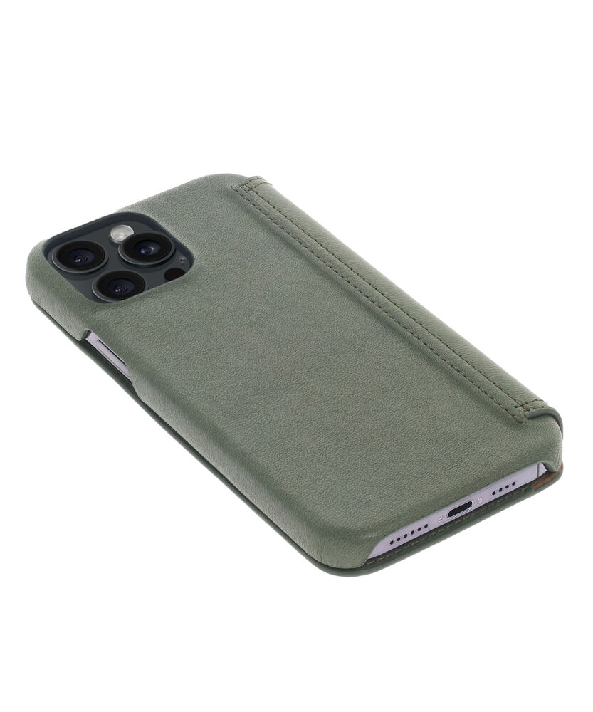 Book Case - Olive Green, for iPhone 15 Pro Max