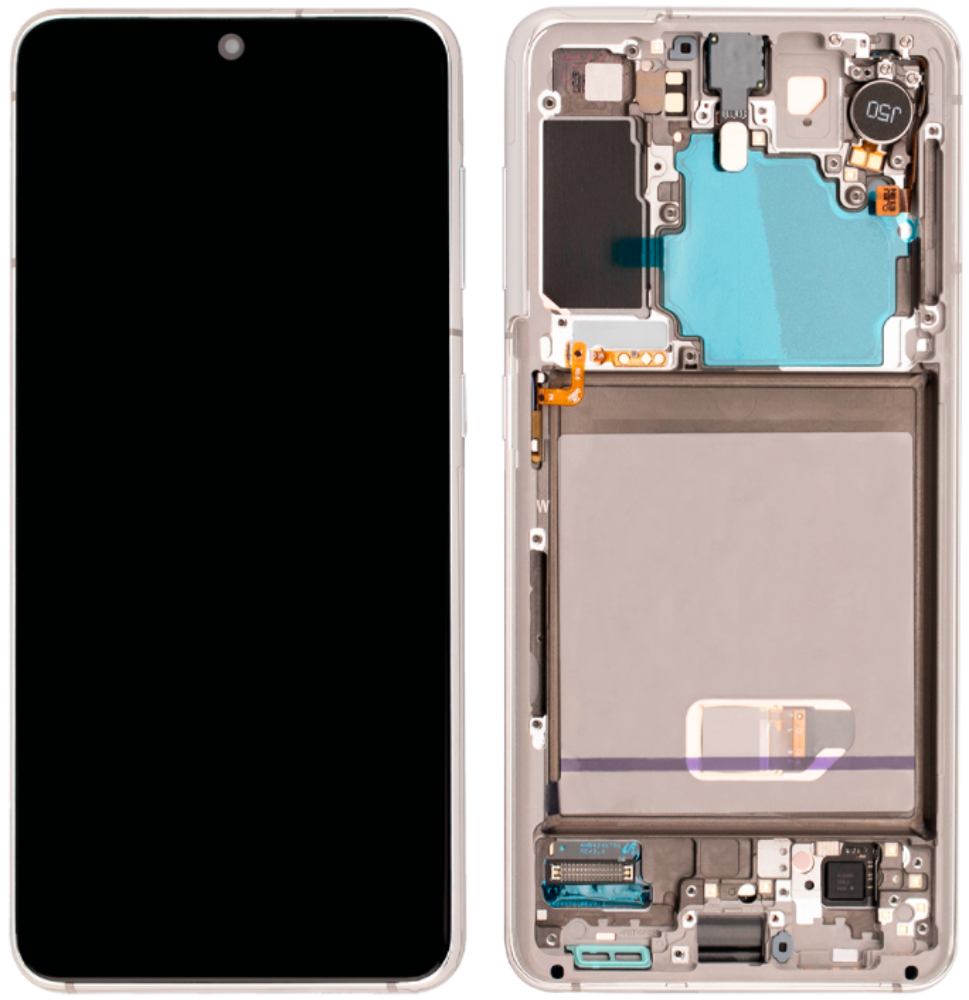 Módulo Pantalla Display incl. cam (Original) - Phantom White, Samsung Galaxy S21; SM-G991B Original Service Pack GH82-24544C