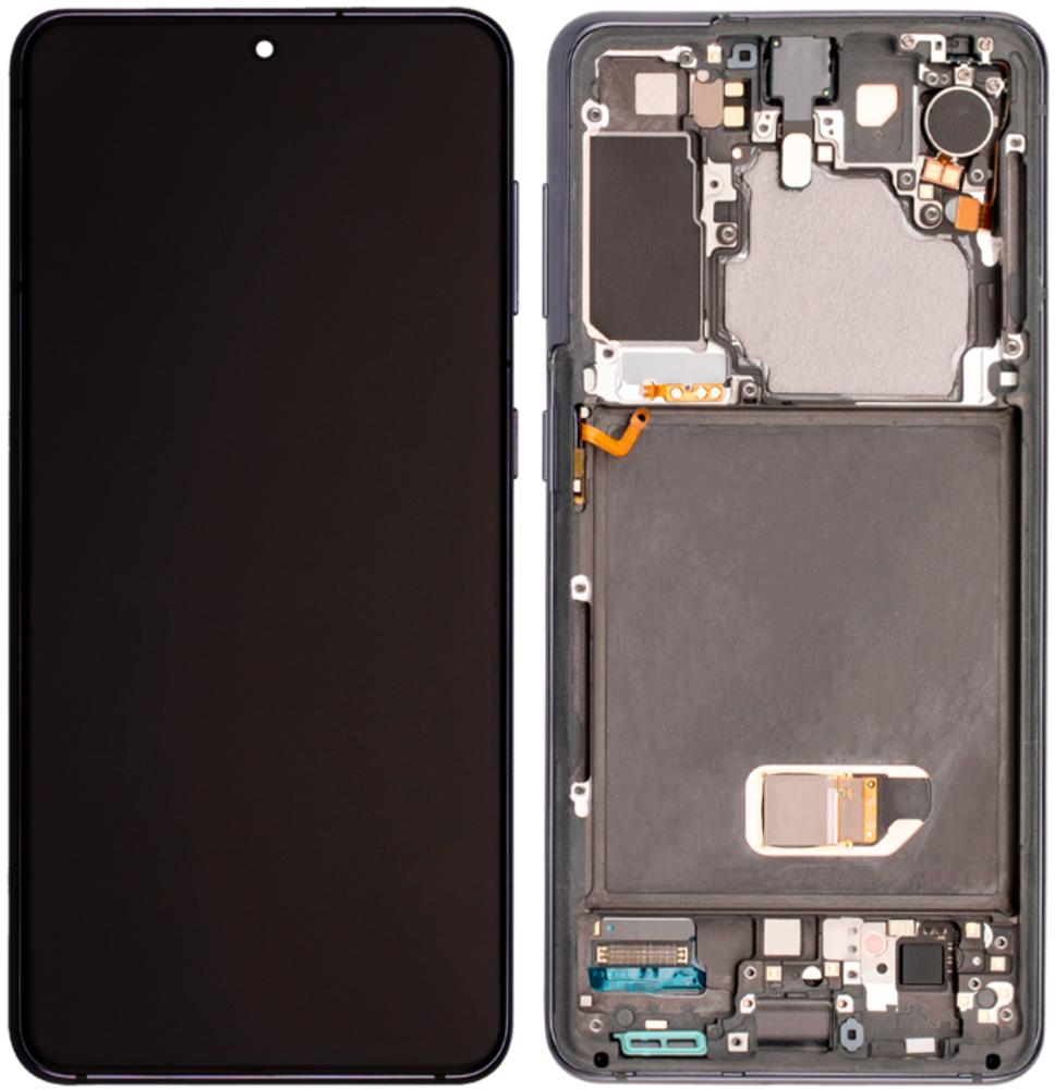 Módulo Pantalla Display incl. cam (Original) - Phantom Grey, Samsung Galaxy S21; SM-G991B Original Service Pack GH82-24544A