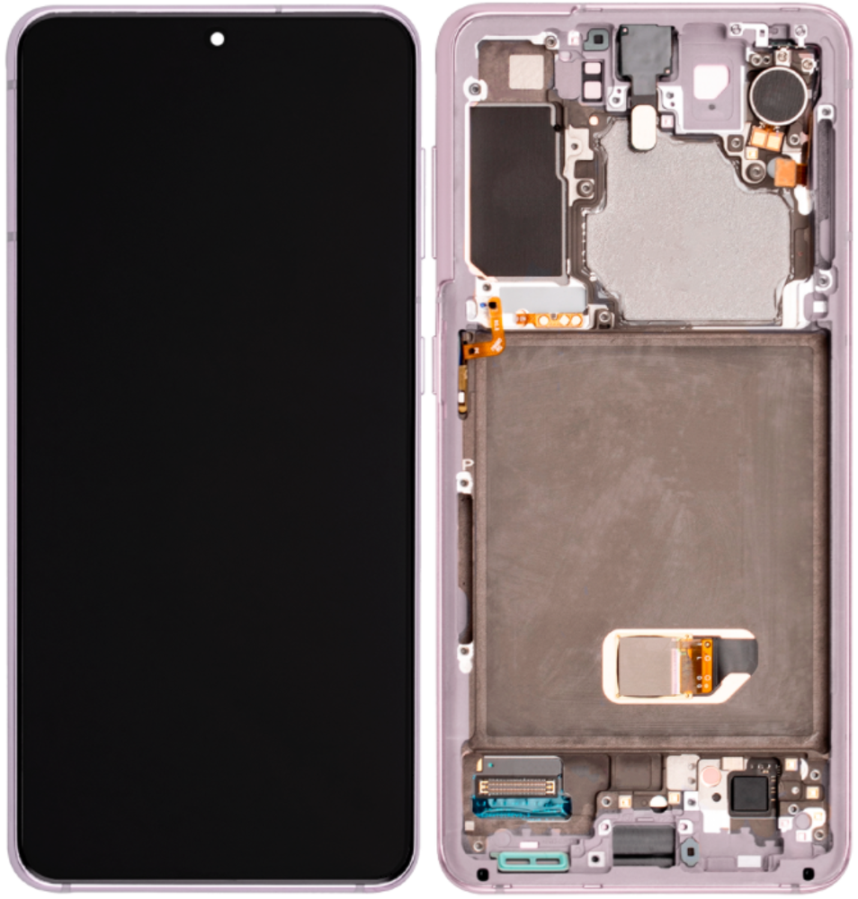 Módulo Pantalla Display incl. cam (Original) - Phantom Violet, Samsung Galaxy S21; SM-G991B Original Service Pack GH82-24544B
