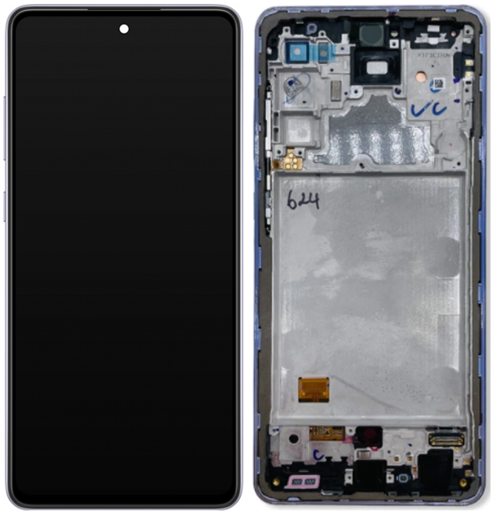 Módulo Pantalla Display (Original) - Awesome Violet, Samsung Galaxy A72; SM-A725 Original Service Pack GH82-25460C