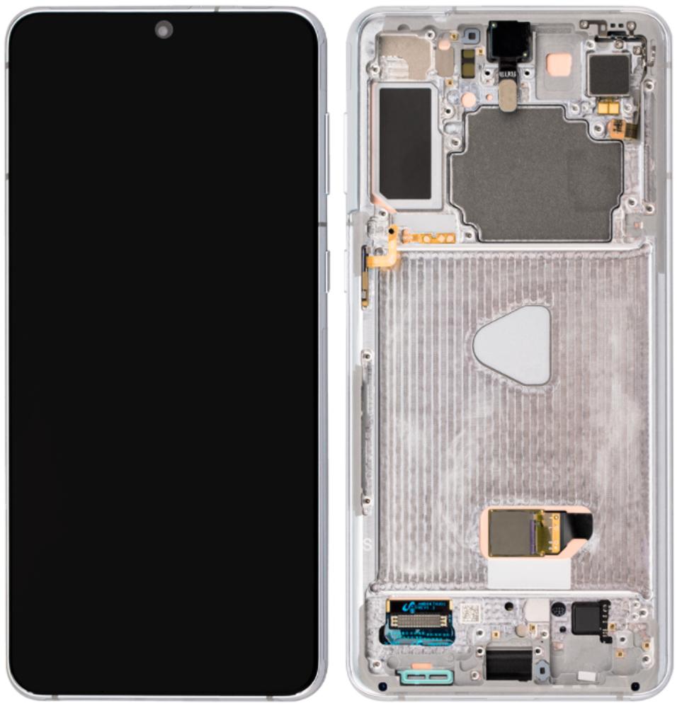 Módulo Pantalla Display incl. cam (Original) - Phantom Silver, Samsung Galaxy S21 Plus; SM-G996B Original Service Pack GH82-24553C