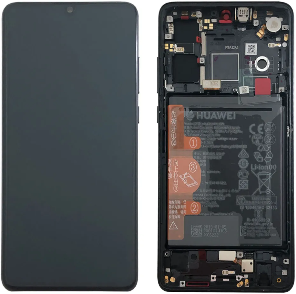 Módulo Pantalla Display incl. battery (Original) - Black, Huawei P30 (2019) Original Service Pack